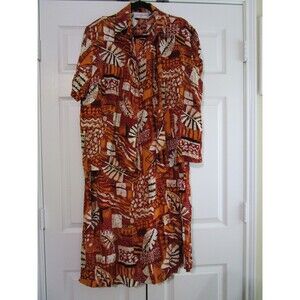 Anna Maxwell Dress Womens 22W Abstract Print 2 Piece Set Pockets Rayon Plus Size